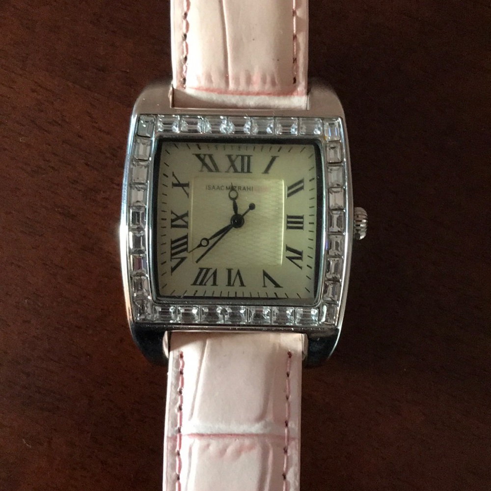 Isaac Mizrahi Watch with Leather Band